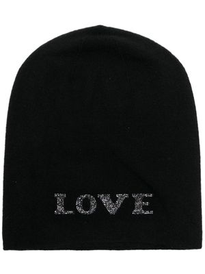 Warm-Me Damian Love crystal-embellished cashmere beanie - Black