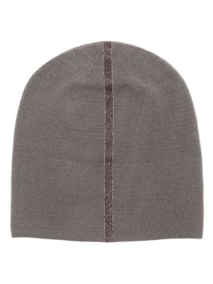 Warm-Me Damian stripe-detail beanie - Grey