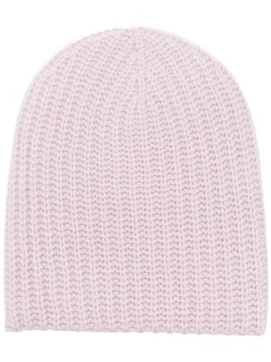 Warm-Me ribbed-knit cashmere beanie - Pink