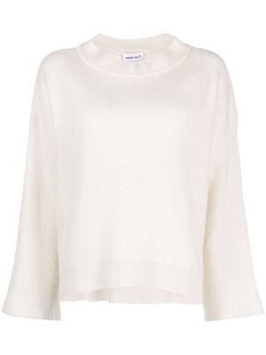 Warm-Me wide-sleeves cashmere jumper - Neutrals