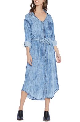 Wash Lab Denim Jax Denim Shirtdress in Jersey Blue