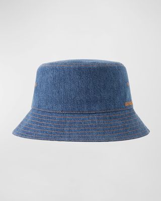Washed Denim Bucket Hat