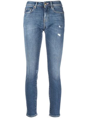 Washington Dee Cee distressed skinny-cut jeans - Blue
