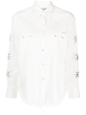 Washington Dee Cee embroidered-detail button-front shirt - White