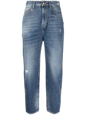 Washington Dee Cee high-waisted cropped jeans - Blue