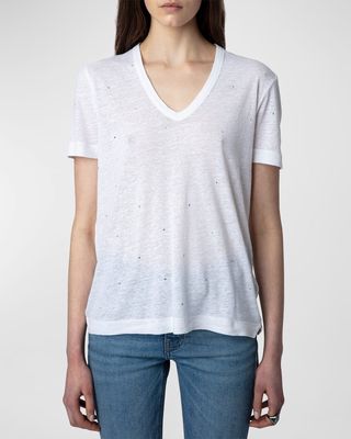 Wassa Crystal-Embellished T-Shirt