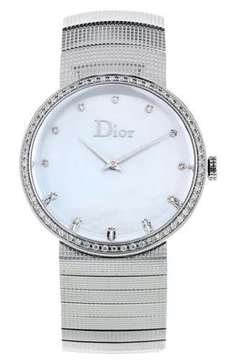 Watchfinder & Co. Christian Dior Preowned La D De Dior Diamond Bracelet Watch