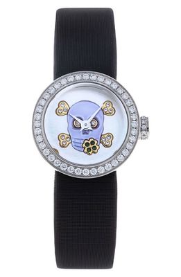 Watchfinder & Co. Christian Dior Preowned La D De Dior Fabric Strap Watch