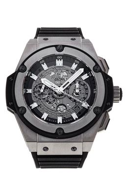 Watchfinder & Co. Hublot Preowned 2012 King Power Rubber Strap Watch