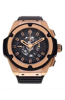 Watchfinder & Co. Hublot Preowned Unico Rubber Strap Chronograph Watch