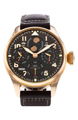 Watchfinder & Co. IWC Preowned Big Pilot's Saint Exupery Leather Strap Watch