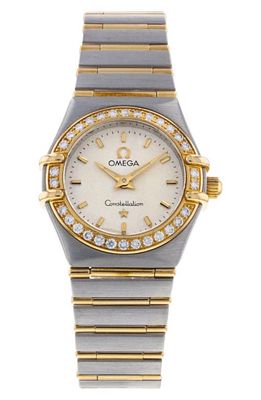 Watchfinder & Co. Omega Preowned Constellation Diamond Bezel Bracelet Watch