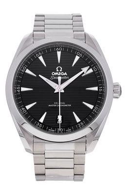 Watchfinder & Co. OMEGA Preowned Seamaster Aqua Terra 150M Automatic Bracelet Watch in Silver/black