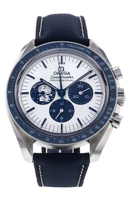 Watchfinder & Co. OMEGA Preowned Speedmaster Anniversary Series Fabric Strap Chronograph Watch