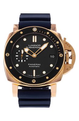 Watchfinder & Co. Panerai Preowned Luminor Marina Automatic Rubber Strap Watch