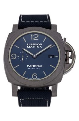 Watchfinder & Co. Panerai Preowned Luminor Marina Textile Strap Watch