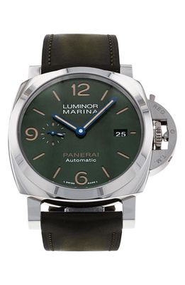 Watchfinder & Co. Panerai Preowned Marina Luminor Leather Strap Watch