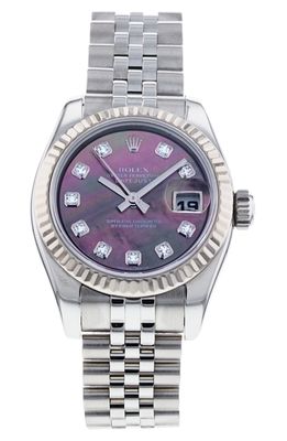 Watchfinder & Co. Rolex Preowned Lady DateJust Diamond Bracelet Watch