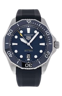 Watchfinder & Co. Tag Heuer Preowned Aquaracer Automatic Rubber Strap Watch