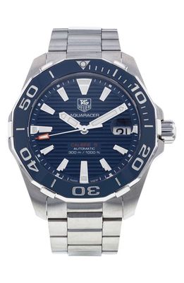 Watchfinder & Co. Tag Heuer Preowned Aquaracer Bracelet Watch in Steel