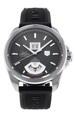 Watchfinder & Co. Tag Heuer Preowned Grand Carrera Silicone Strap Watch in Steel