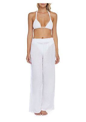 Water Lily Sheer Linen Pants