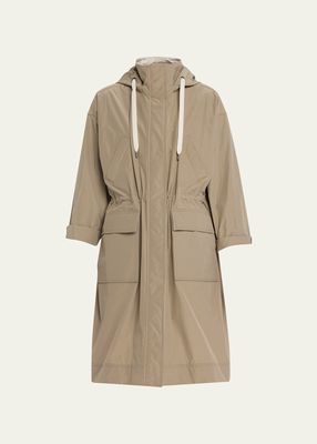 Water-Resistant Hooded Jacket