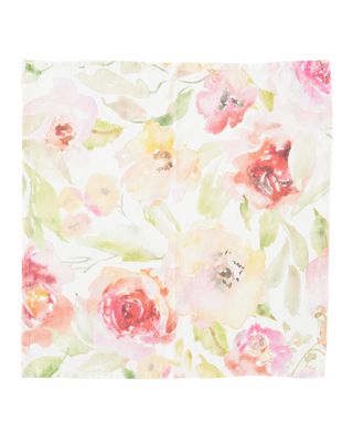 Watercolor Floral Linen Napkin