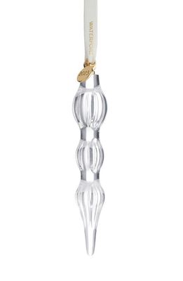 Waterford Annual Icicle 2023 Lead Crystal Christmas Ornament in Clear
