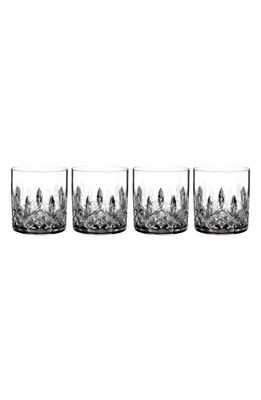 Waterford Lismore Connoisseur Set of 4 Lead Crystal Straight Sided Tumblers in Clear