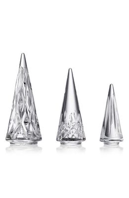 Waterford Lismore Set of 3 Crystal Trees in Clear