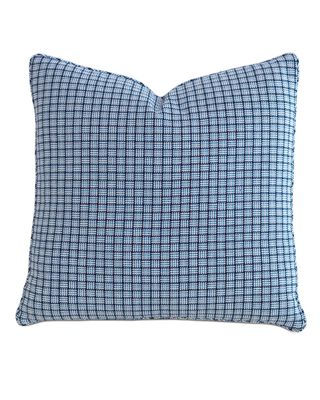 Watermill Indigo Decorative Pillow, 22"Sq.