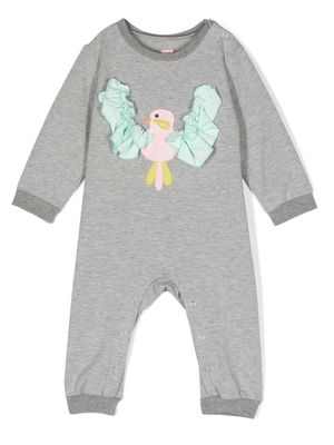 WAUW CAPOW by BANGBANG appliqué-detail long-sleeved bodysuit - Grey