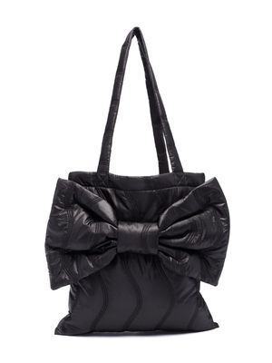 WAUW CAPOW by BANGBANG Big Bow quilted shoulder bag - Black