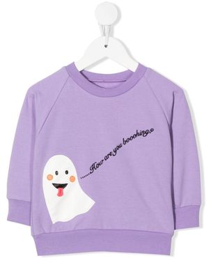 WAUW CAPOW by BANGBANG Booooohing graphic-print sweatshirt - Purple