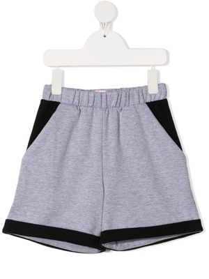 WAUW CAPOW by BANGBANG Ciao contrast-panel shorts - Grey