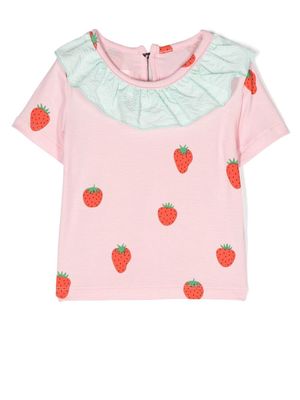 WAUW CAPOW by BANGBANG Ida Strawberry-print T-shirt - Pink