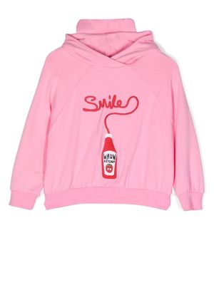 WAUW CAPOW by BANGBANG motif-embroidered hoodie - Pink