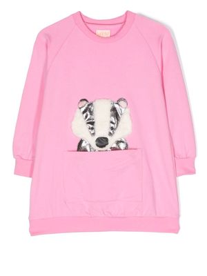 WAUW CAPOW by BANGBANG Panda-design jumper dress - Pink