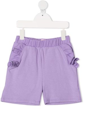 WAUW CAPOW by BANGBANG ruffle-trimmed shorts - Purple