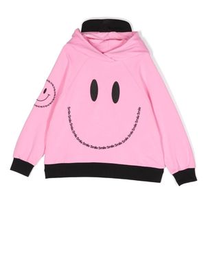 WAUW CAPOW by BANGBANG smile-print cotton hoodie - Pink