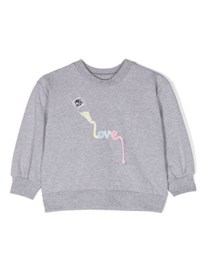 WAUW CAPOW by BANGBANG Soft Soda jersey-fleece sweatshirt - Grey