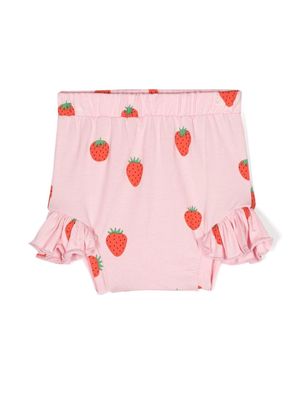 WAUW CAPOW by BANGBANG strawberry-print ruffled bloomers - Pink