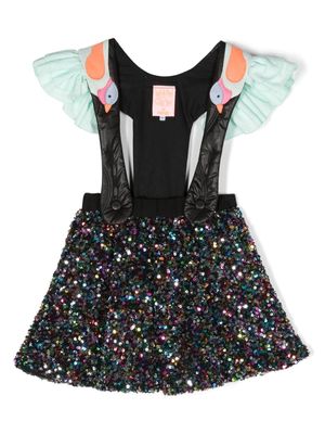 WAUW CAPOW by BANGBANG Turtle Doves sequin-embellished dress - Black