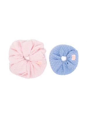 WAUW CAPOW by BANGBANG two-pack crinkled scrunchies - Blue