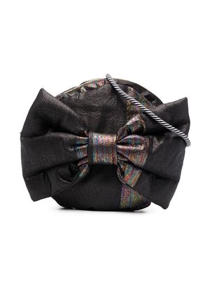 WAUW CAPOW by BANGBANG Zola striped shoulder bag - Black