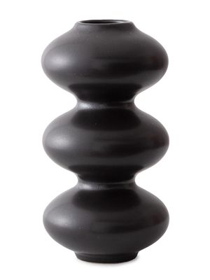 Wave Form Vase - Black - Black
