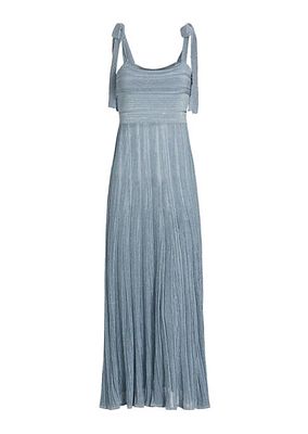 Waverly Metallic Tie Maxi Dress