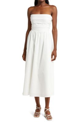 WAYF Convertible Strapless Dress in Ivory