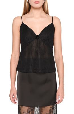 WAYF Kate Lace Camisole in Black